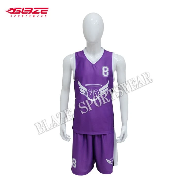 American Personalized Purple Basketball Tops